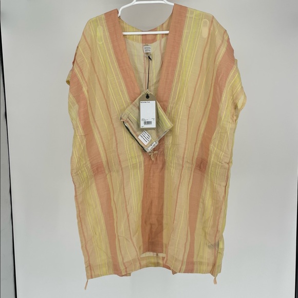 PRANA NWT MARINA BAY TUNIC COVERUP SUNSET PEACH SMALL - Picture 3 of 11